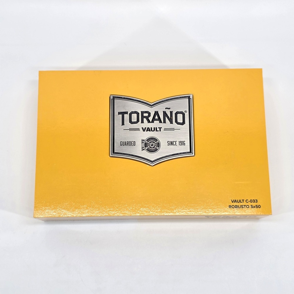 Torano Vault Cigar Box Vault C-033 Robusto Orange Yellow Empty